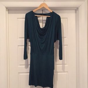 Jay Godfrey Dress-Never Worn.  Dark Green Silk